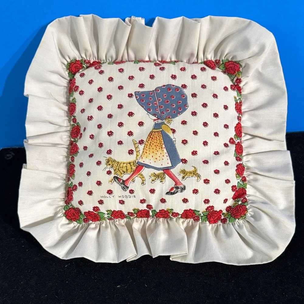 Vintage handcrafted Holly Hobbie tooth fairy pillow